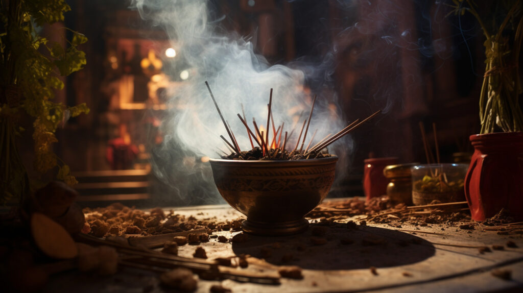 que significa el incienso en el altar de muertos