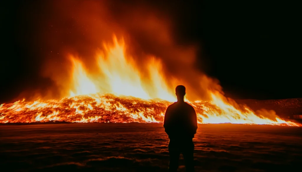 la contemplación de emociones intensas a través de sueños con fuego