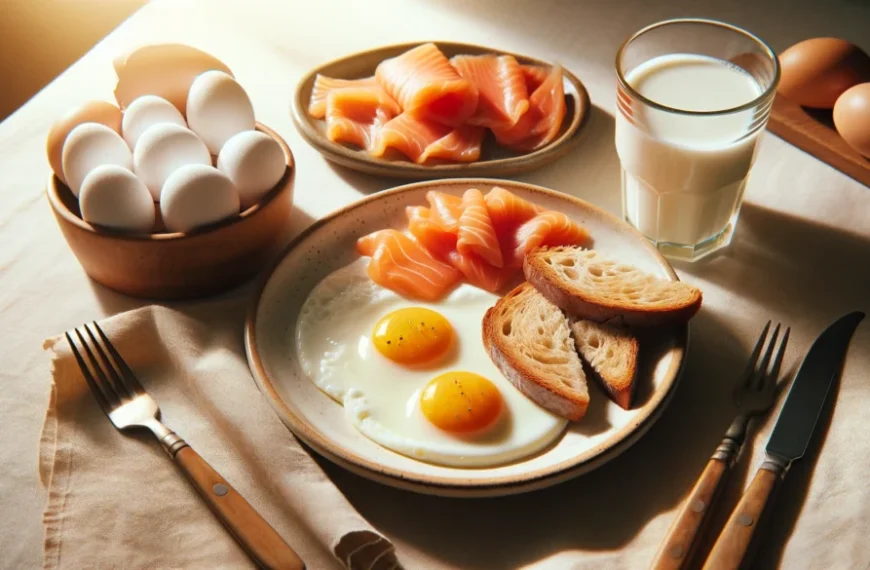 desayuno saludable con fuentes de vitamina B12