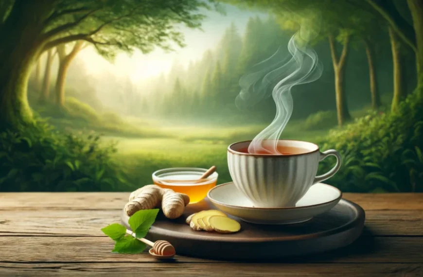 Naturaleza y bienestar con té de jengibre