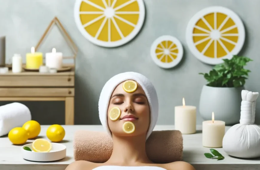 Limpieza facial profunda con limón