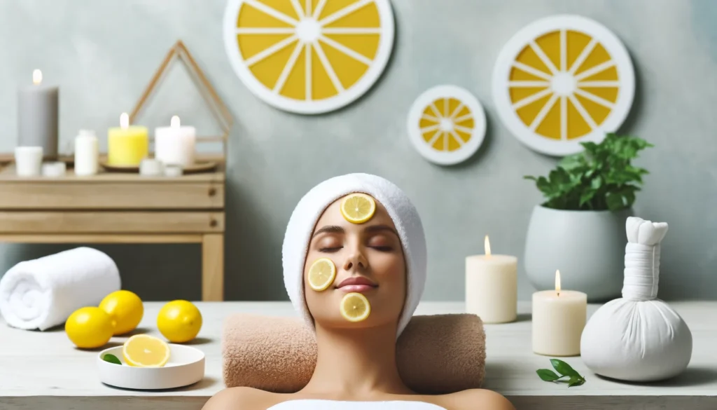 Limpieza facial profunda con limón